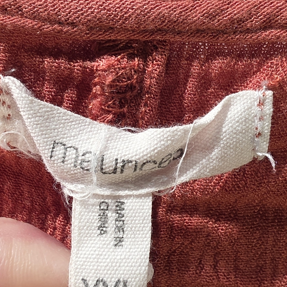 Maurices Terracotta Open-Front Cardigan Lace Accents Bell Sleeves Sz XXL - Picture 4 of 6